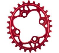 absoluteBLACK MTB 64 Bcd 28t, Piatto Bicicletta Unisex Adulto, Rosso