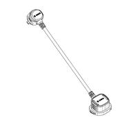 absoluts Kabel, Kabelführung Abgewandt Von Akkuhalter, Bosch PowerMore (BCH3925_50) -Cavo con passacavo rivolto Verso Il Supporto della Batteria, 50 mm Unisex Adulto, Colore: Rosso, Extra breit