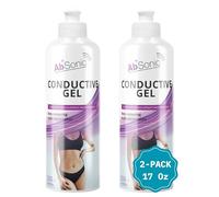 AbSonic - Gel Conduttore per elettrostimolazione, elettrodi, cinture addominali elettrostimolatore, TENS, EMS - 2x250ml