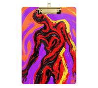 Absrtact Art - Cartellina portablocco in formato A4, motivo: uomo disperato, per il primo anno, per insegnanti, dimensioni 23,5 x 30,5 cm