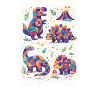 Abstarct Animals Notebook - Vol. 6: Colorful Geometric Animal Art I Creative Notebook for Notes, Journaling & Ideas I Squared Paper