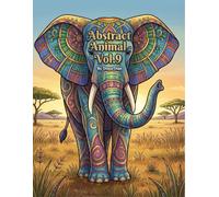 Abstract Animals Coloring Book for Adults and Kids Fun and Relaxing Patterns for Stress Relief and Creative Expression Vol 10