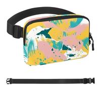 Abstract Art-178 - Marsupio a tracolla per uomo e donna, borsa da cintura per viaggi, casual, passeggiate, corsa, escursionismo, ciclismo, multicolore, 4 x 23 x 15 cm, Multicolore,