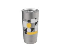 Abstract Art Geometric Pattern Mosaic Bicchiere termico in acciaio inox doppia parete