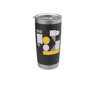 Abstract Art Geometric Pattern Mosaic Bicchiere termico in acciaio inox doppia parete