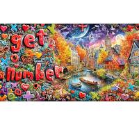 Abstract Art Graffiti Puzzle 1000 pezzi - Carta riciclata Gioco educativo & Relax Regalo per adulti e bambini 38x26/1000pcs