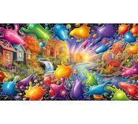 Abstract Art Graffiti Puzzle 1000 pezzi per adulti - Gioco estremamente difficile & Stimolante Idea regalo perfetta 75x50/1000pcs