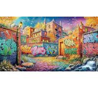 Abstract Art Graffiti Puzzle 1000 pezzi per adulti - Gioco per la famiglia divertente & Stimolante Idea regalo perfetta Attività domestica 38x52/1000pcs