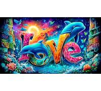 Abstract Art Graffiti Puzzle per adulti 1000 pezzi - Gioco difficile & Stimolante Attività domestica Regalo 75x50/1000pcs