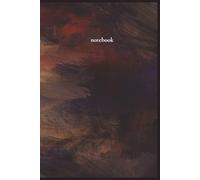 Abstract Art Grid Notebook:: Stylish 6x9 Hardcover Graph Notebook with Artistic Brush Texture Cover - 120 Pages