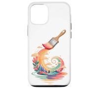 Abstract Art Pennello Pittore Vernice Dipinto Custodia per iPhone 12/12 Pro