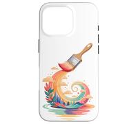 Abstract Art Pennello Pittore Vernice Dipinto Custodia per iPhone 16 Pro