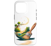 Abstract Art Pennello Pittore Vernice Dipinto Custodia per iPhone 16 Pro