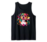 Abstract Art Staffordshire Bull Terrier Staffy Terriers Canotta