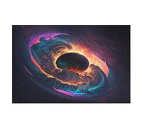 Abstract Black Hole 1000 Pezzi Puzzle Per Adulti Bambini Gioco Intellettuale Puzzles Giochi Per Famiglie （75×50cm）