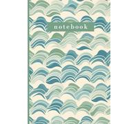 Abstract Blue Wave Composition Notebook - College Ruled - 6" x 9" - 120 Pages
