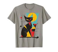 Abstract Cat Art Colorful Vibrant Artistic Graphic Maglietta