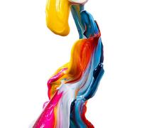 Abstract Color Flow Notebook: Modern Fluid Art Cover | 6x9 Lined Notebook for Notes, Journaling & Creativity