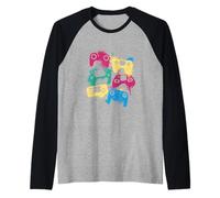 Abstract Control Devices Digital Entertainment Art Maglia con Maniche Raglan