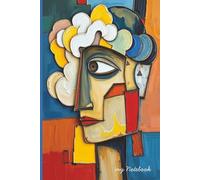 Abstract Cubist Face Notebook: Colorful Modern Art Journal for Writing, Notes, and Creative Ideas