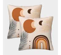 Abstract Desert Art-Minimalist Boho Decor Federe Cuscini Per Divano Decorativa Art Fodere Cuscino Confezione Da 2 Con Cerniera Invisibile Da Letto Per Salotto 45x45cm