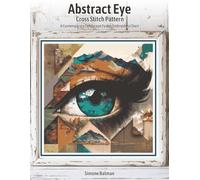 Abstract Eye Cross Stitch Pattern: A Contemporary Landscape Fusion Embroidery Chart
