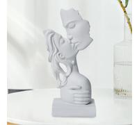 Abstract Face Sculpture Kissing Statue Resina per la coltivazione da
