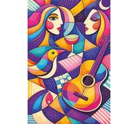 Abstract Geometry Notebook - Vol. 3: Bold Colorful Shapes I Modern Creative Notebook for Notes, Journaling & Ideas