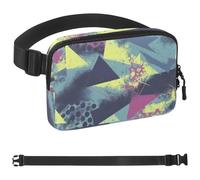 Abstract Graffiti-43 - Marsupio a tracolla per uomo e donna, borsa da cintura per viaggi, casual, passeggiate, corsa, escursionismo, ciclismo, multicolore, 4 x 23 x 15 cm, Multicolore,