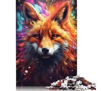 Abstract Graffiti Fox Art Jigsaw Puzzle Impossibili 1000 Pezzi Decorazione Per La Casa. Giochi Rilassamento E Intelligence Per Adulti E Ragazzi Da 14 Anni 1000pcs (38x26cm)