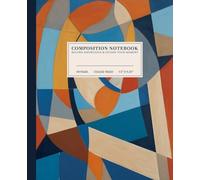 Abstract Harmony Composition Notebook | Modern College-Ruled Notebook: Geometric Pattern | 110 Pages | 7.5" x 9.25" | Perfect for Students, Artists, and Dreamers