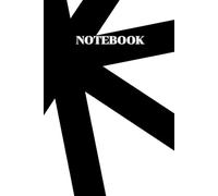 Abstract Impact Notebook: 120-Page Lined Journal | 6 x 9 Inches | Bold Black & White Minimal Design for Writing and Notes