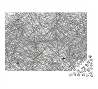 Abstract Line Art 1000Pc for The Whole Family: Intricate Tangled Web Pattern for Women, Gifts for Men & Adults 52x38cm/1000pcs