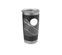 Abstract Line Art Geometric Pattern Mosaic Bicchiere termico in acciaio inox doppia parete