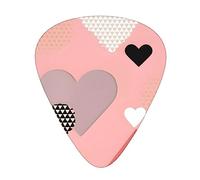 Abstract Love Chartguitar Plettro Set da 12 pezzi, 3 spessori con custodia per basso, chitarra elettrica e altro ancora.