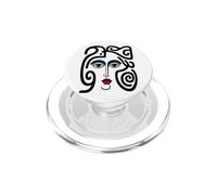 Abstract Modern Woman Face Eyes Art Illustration Graphic PopSockets PopGrip per MagSafe