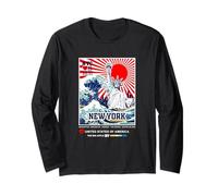 Abstract New York City Statue of Liberty Art, New York City Maglia a Manica