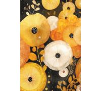 Abstract Orange Petals: A Beautiful 270-Page Lined Journal for Daily Writing: Great for Lists, Goals & Creative Thoughts