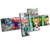 Abstract Pop Art Graffiti MULTI TELA parete arte foto stampa