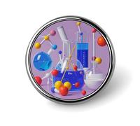 Abstract ScienceIllustration Spilla rotonda con stemma delle tribù dei nativi americani, per uomo e donna, accessori per abiti in lega, spilla da cravatta leggera da 1 pollice