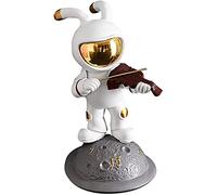 Abstract Space Rabbit Model Sculture Statue Figurine Antizie Collezionamento Ornamento Ornamento Decorazioni per la casa Nordic Resin Crafoglio Ornamenti per uffici Interni Statue (Colore: Tipo B)