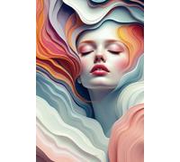 Abstract Vibes Notebook 11 for Women and Girls: Modern Artistic Journal. Vibrant Colors and Organic Shapes. Perfect for Creativity and Gift Giving. Trendy and Inspirational Design.