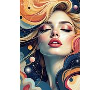 Abstract Vibes Notebook 6 for Women and Girls: Modern Artistic Journal. Vibrant Colors and Organic Shapes. Perfect for Creativity and Gift Giving. Trendy and Inspirational Design.