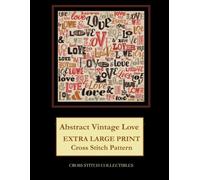 Abstract Vintage Love: Extra Large Print Cross Stitch Pattern