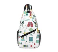 Abstraction Biology Chemistry4 Crossbody Sling Bag Crossbody Borsa a tracolla Borsa a tracolla Tracolla Vita Fanny Pack Uomini Donne