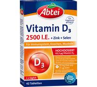 Abtei Vitamina D3 2500 UI - 42 compresse