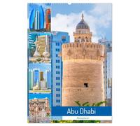 Abu Dhabi - Reiseplaner (Wandkalender 2026 DIN A2 hoch), CALVENDO Monatskalender: Hauptstadt der Vereinigten Arabischen Emirate im Persischen Golf.