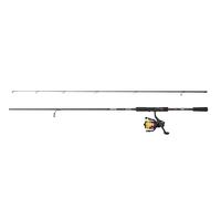 Abu Garcia Black Max Spinning Combo, Canna e mulinello da pesca d'acqua dolce Luccio perca e lucioperca, Forte peso leggero e versatile, 2,13m a velocità moderata, Mulinello di dimensioni 2500