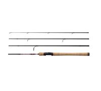 Abu Garcia Diplomat V2 Canna da pesca da viaggio - Canna da viaggio compatta in carbonio a 4 pezzi per più specie, manico in sughero Premium, ideale per la pesca in acqua dolce e salata 2,44 m 10-35G