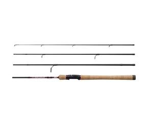 Abu Garcia Diplomat V2 Canna da pesca da viaggio - Canna da viaggio compatta in carbonio a 4 pezzi per più specie, manico in sughero Premium, la pesca in acqua dolce e salata, Selezione di misure